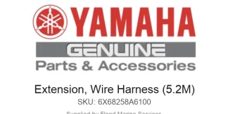 Extension, Wire Harness (5.2M) - Genuine Yamaha Product available at Flood Marine