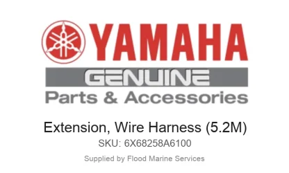 Extension, Wire Harness (5.2M) - Genuine Yamaha Product available at Flood Marine