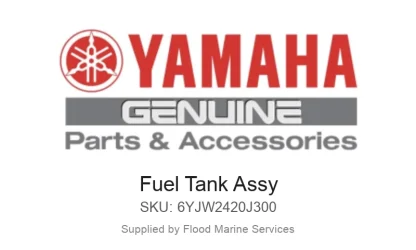 Fuel Tank Assy - Genuine Yamaha Product available at Flood Marine