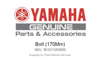 Bolt (170Mm) - Genuine Yamaha Product available at Flood Marine