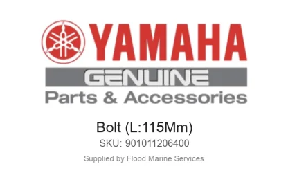 Bolt (L:115Mm) - Genuine Yamaha Product available at Flood Marine