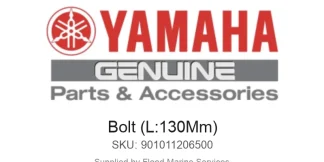 Bolt (L:130Mm) - Genuine Yamaha Product available at Flood Marine