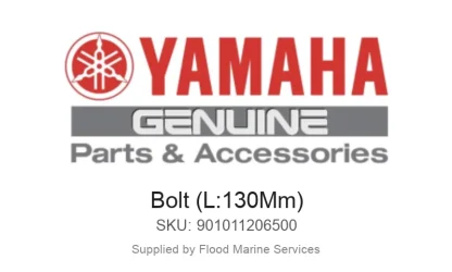 Bolt (L:130Mm) - Genuine Yamaha Product available at Flood Marine