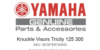 Knuckle Visors Tricity 125 300 - Genuine Yamaha Product available at Flood Marine