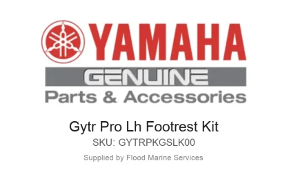 Gytr Pro Lh Footrest Kit - Genuine Yamaha Product available at Flood Marine