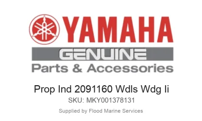 Prop Ind 2091160 Wdls Wdg Ii - Genuine Yamaha Product available at Flood Marine