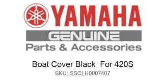 Boat Cover Black  For 420S - Genuine Yamaha Product available at Flood Marine