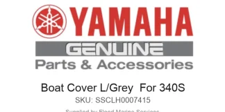 Boat Cover L/Grey  For 340S - Genuine Yamaha Product available at Flood Marine