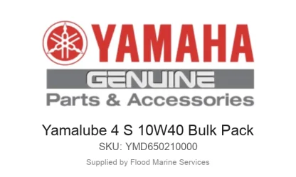Yamalube 4 S 10W40 Bulk Pack - Genuine Yamaha Product available at Flood Marine