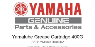 Yamalube Grease Cartridge 400G - Genuine Yamaha Product available at Flood Marine