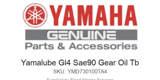 Yamalube Gl4 Sae90 Gear Oil Tb - Genuine Yamaha Product available at Flood Marine