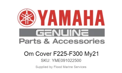 Om Cover F225-F300 My21 - Genuine Yamaha Product available at Flood Marine
