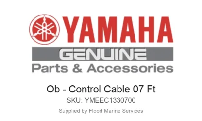 Ob - Control Cable 07 Ft - Genuine Yamaha Product available at Flood Marine