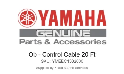 Ob - Control Cable 20 Ft - Genuine Yamaha Product available at Flood Marine