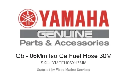 Ob - 06Mm Iso Ce Fuel Hose 30M - Genuine Yamaha Product available at Flood Marine
