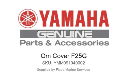 Om Cover F25G - Genuine Yamaha Product available at Flood Marine
