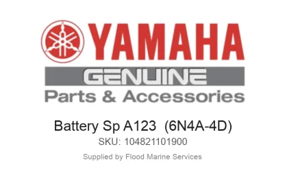 Battery Sp A123  (6N4A-4D) - Genuine Yamaha Product available at Flood Marine