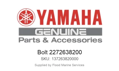 Bolt 2272638200 - Genuine Yamaha Product available at Flood Marine