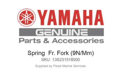 Spring  Fr. Fork (9N/Mm) - Genuine Yamaha Product available at Flood Marine