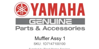 Muffler Assy 1 - Genuine Yamaha Product available at Flood Marine