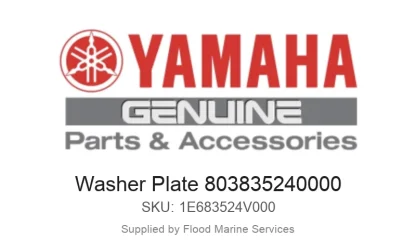 Washer Plate 803835240000 - Genuine Yamaha Product available at Flood Marine