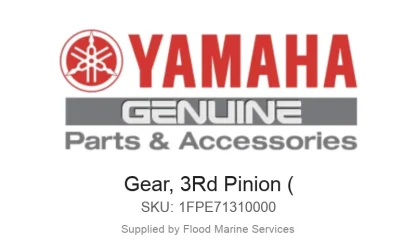 Gear, 3Rd Pinion ( - Genuine Yamaha Product available at Flood Marine