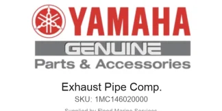 Exhaust Pipe Comp. - Genuine Yamaha Product available at Flood Marine