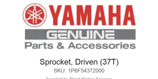 Sprocket, Driven (37T) - Genuine Yamaha Product available at Flood Marine