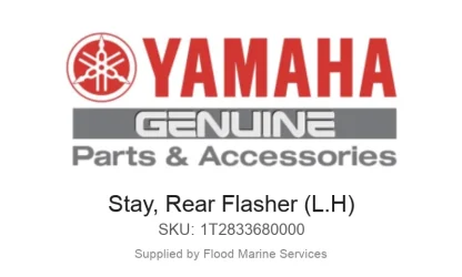 Stay, Rear Flasher (L.H) - Genuine Yamaha Product available at Flood Marine