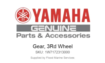 Gear, 3Rd Wheel - Genuine Yamaha Product available at Flood Marine