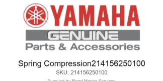 Spring Compression214156250100 - Genuine Yamaha Product available at Flood Marine
