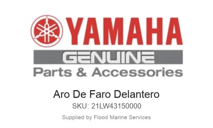 Aro De Faro Delantero - Genuine Yamaha Product available at Flood Marine