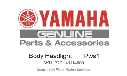 Body Headlight       Pws1 - Genuine Yamaha Product available at Flood Marine