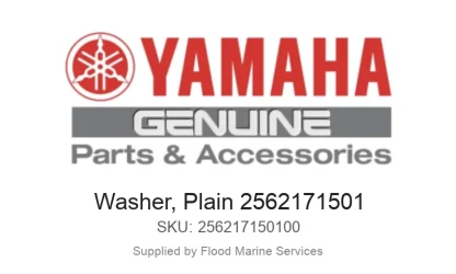 Washer, Plain 2562171501 - Genuine Yamaha Product available at Flood Marine