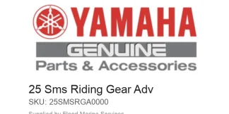 25 Sms Riding Gear Adv – Genuine Yamaha Product available at Flood Marine