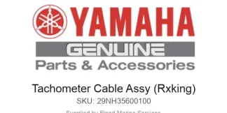Tachometer Cable Assy (Rxking) - Genuine Yamaha Product available at Flood Marine