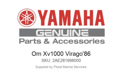 Om Xv1000 Virago'86 - Genuine Yamaha Product available at Flood Marine
