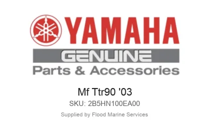 Mf Ttr90 '03 - Genuine Yamaha Product available at Flood Marine