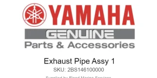 Exhaust Pipe Assy 1 - Genuine Yamaha Product available at Flood Marine