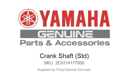 Crank Shaft (Std) - Genuine Yamaha Product available at Flood Marine