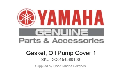 Gasket, Oil Pump Cover 1 - Genuine Yamaha Product available at Flood Marine