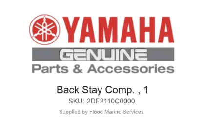Back Stay Comp. , 1 - Genuine Yamaha Product available at Flood Marine