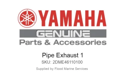 Pipe Exhaust 1 - Genuine Yamaha Product available at Flood Marine