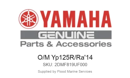 O/M Yp125R/Ra'14 - Genuine Yamaha Product available at Flood Marine