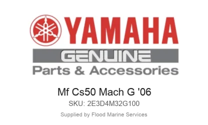 Mf Cs50 Mach G '06 - Genuine Yamaha Product available at Flood Marine