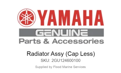 Radiator Assy (Cap Less) - Genuine Yamaha Product available at Flood Marine