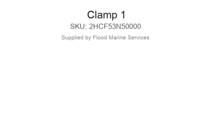 Clamp 1 - Genuine Yamaha Product available at Flood Marine