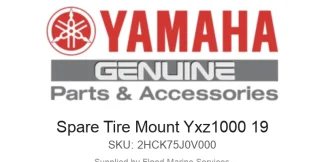 Spare Tire Mount Yxz1000 19 - Genuine Yamaha Product available at Flood Marine