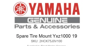 Spare Tire Mount Yxz1000 19 - Genuine Yamaha Product available at Flood Marine