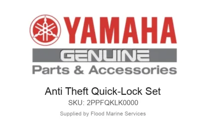 Anti Theft Quick-Lock Set - Genuine Yamaha Product available at Flood Marine